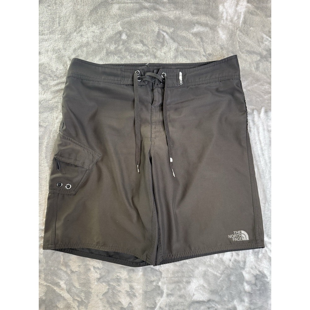 The North Face Hybrid Cargo Board Shorts Sz 34 Black 10 Inseam Drawcord Outdoors